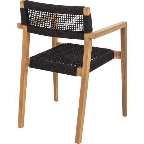 ΠΟΛΥΘΡΟΝΑ CHARLOTTE HM9637.02 ΞΥΛΟ TEAK & ΜΑΥΡΟ ΣΧΟΙΝΙ--B'ΔΙΑΛΟΓΗΣ 59x54x83Y