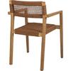 ΠΟΛΥΘΡΟΝΑ CHARLOTTE HM9637.01 ΞΥΛΟ TEAK & ΚΑΦΕ ΣΧΟΙΝΙ--B'ΔΙΑΛΟΓΗΣ 59x54x83Y εκ.