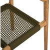ΠΟΛΥΘΡΟΝΑ CHARLOTTE HM9637.05 ΞΥΛΟ TEAK ΦΥΣΙΚΟ & ΠΡΑΣΙΝΟ ΣΧΟΙΝΙ 59x54x83Y εκ.