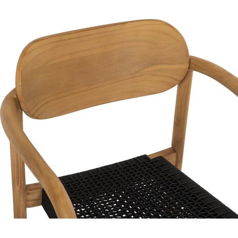 ΠΟΛΥΘΡΟΝΑ OSLO HM9636.02 ΞΥΛΟ TEAK ΦΥΣΙΚΟ & ΣΧΟΙΝΙ--B’ΔΙΑΛΟΓΗΣ 55x54x80Y εκ.