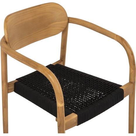 ΠΟΛΥΘΡΟΝΑ OSLO HM9636.02 ΞΥΛΟ TEAK ΦΥΣΙΚΟ & ΣΧΟΙΝΙ--B’ΔΙΑΛΟΓΗΣ 55x54x80Y εκ.