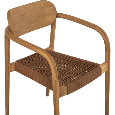 ΠΟΛΥΘΡΟΝΑ OSLO HM9636.01 ΞΥΛΟ TEAK ΦΥΣΙΚΟ & ΣΧΟΙΝΙ--B’ΔΙΑΛΟΓΗΣ 55x54x80Y εκ.