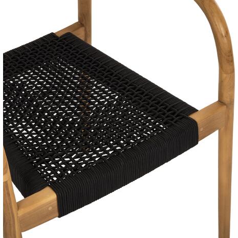ΠΟΛΥΘΡΟΝΑ OSLO HM9636.02 ΞΥΛΟ TEAK ΦΥΣΙΚΟ & ΣΧΟΙΝΙ--B’ΔΙΑΛΟΓΗΣ 55x54x80Y εκ.