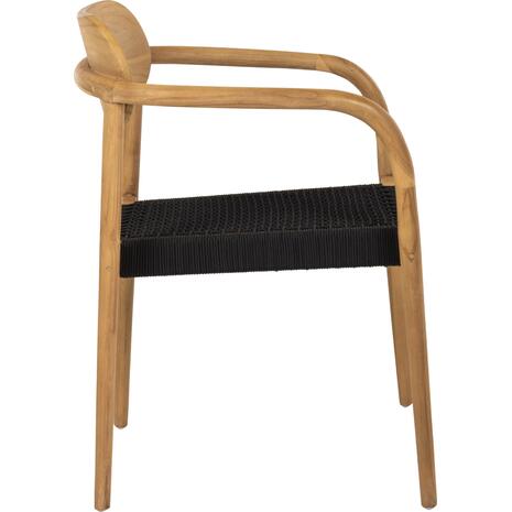 ΠΟΛΥΘΡΟΝΑ OSLO HM9636.02 ΞΥΛΟ TEAK ΦΥΣΙΚΟ & ΣΧΟΙΝΙ--B’ΔΙΑΛΟΓΗΣ 55x54x80Y εκ.