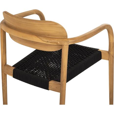 ΠΟΛΥΘΡΟΝΑ OSLO HM9636.02 ΞΥΛΟ TEAK ΦΥΣΙΚΟ & ΣΧΟΙΝΙ--B’ΔΙΑΛΟΓΗΣ 55x54x80Y εκ.