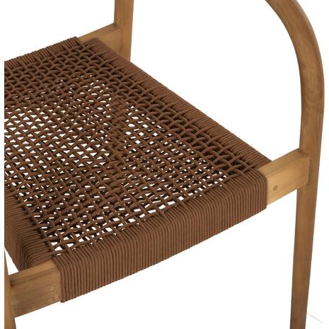 ΠΟΛΥΘΡΟΝΑ OSLO HM9636.01 ΞΥΛΟ TEAK ΦΥΣΙΚΟ & ΣΧΟΙΝΙ--B’ΔΙΑΛΟΓΗΣ 55x54x80Y εκ.