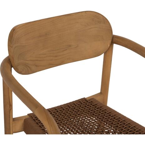ΠΟΛΥΘΡΟΝΑ OSLO HM9636.01 ΞΥΛΟ TEAK ΦΥΣΙΚΟ & ΣΧΟΙΝΙ--B’ΔΙΑΛΟΓΗΣ 55x54x80Y εκ.