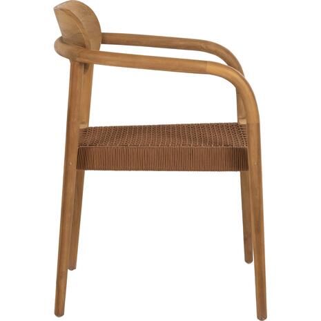 ΠΟΛΥΘΡΟΝΑ OSLO HM9636.01 ΞΥΛΟ TEAK ΦΥΣΙΚΟ & ΣΧΟΙΝΙ--B’ΔΙΑΛΟΓΗΣ 55x54x80Y εκ.