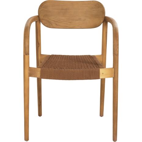 ΠΟΛΥΘΡΟΝΑ OSLO HM9636.01 ΞΥΛΟ TEAK ΦΥΣΙΚΟ & ΣΧΟΙΝΙ--B’ΔΙΑΛΟΓΗΣ 55x54x80Y εκ.
