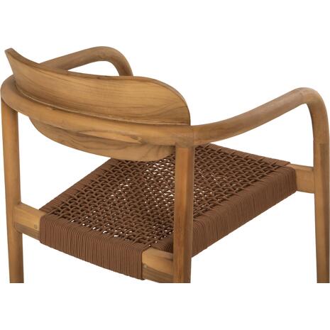 ΠΟΛΥΘΡΟΝΑ OSLO HM9636.01 ΞΥΛΟ TEAK ΦΥΣΙΚΟ & ΣΧΟΙΝΙ--B’ΔΙΑΛΟΓΗΣ 55x54x80Y εκ.