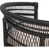 ΠΟΛΥΘΡΟΝΑ MALAWI HM9635.03 ΞΥΛΟ ΜΑΟΝΙ ΜΕ RATTAN ΜΑΥΡΟ--Β'ΔΙΑΛΟΓΗΣ 80x70x86Υεκ.