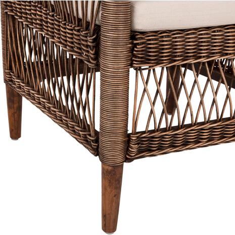 ΠΟΛΥΘΡΟΝΑ MALAWI HM9635.01 ΞΥΛΟ ΜΑΟΝΙ & RATTAN--Β'ΔΙΑΛΟΓΗΣ 80x70x86Υεκ.