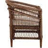ΠΟΛΥΘΡΟΝΑ MALAWI HM9635.01 ΞΥΛΟ ΜΑΟΝΙ & RATTAN--Β'ΔΙΑΛΟΓΗΣ 80x70x86Υεκ.