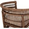 ΠΟΛΥΘΡΟΝΑ MALAWI HM9635.01 ΞΥΛΟ ΜΑΟΝΙ & RATTAN--Β'ΔΙΑΛΟΓΗΣ 80x70x86Υεκ.