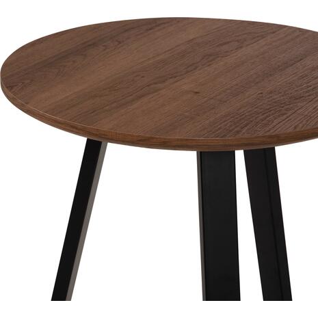 ΒΟΗΘΗΤΙΚΟ ΤΡΑΠΕΖΑΚΙ ROCKET HM9587.04 MDF ΚΑΡΥΔΙ-ΜΑΥΡΗ ΜΕΤΑΛΛΙΚΗ ΒΑΣΗ Φ45x55Υεκ.