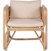 ΠΟΛΥΘΡΟΝΑ WENDY HM9816 RATTAN ΣΕ ΦΥΣΙΚΟ ΧΡΩΜΑ-ΛΕΥΚΑ ΜΑΞΙΛΑΡΙΑ 73x72x84Yεκ.