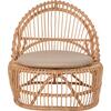 ΠΟΛΥΘΡΟΝΑ ENTROPY HM9840.01 RATTAN ΦΥΣΙΚΟ ΜΕ ΕΚΡΟΥ ΜΑΞΙΛΑΡΙ 80x97x85Υεκ.