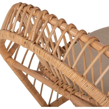 ΠΟΛΥΘΡΟΝΑ ENTROPY HM9840.01 RATTAN ΦΥΣΙΚΟ ΜΕ ΕΚΡΟΥ ΜΑΞΙΛΑΡΙ 80x97x85Υεκ.