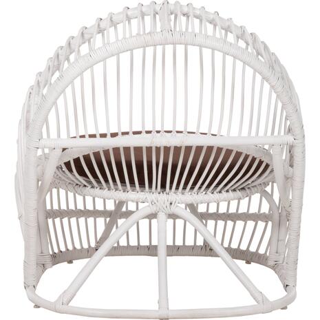 ΠΟΛΥΘΡΟΝΑ ENTROPY HM9840.02 RATTAN ΛΕΥΚΟ ΜΕ ΚΑΦΕ ΜΑΞΙΛΑΡΙ 80x97x85Υεκ.