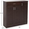 ΠΑΠΟΥΤΣΟΘΗΚΗ-ΝΤΟΥΛΑΠΑ PROBY HM9607.01 ΜΕΛΑΜΙΝΗ WENGE 120x37,5x121,5Υεκ.