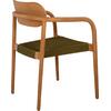 ΠΟΛΥΘΡΟΝΑ OSLO HM9636.05 ΞΥΛΟ TEAK ΦΥΣΙΚΟ & ΠΡΑΣΙΝΟ ΣΧΟΙΝΙ 55x54x80Yεκ.