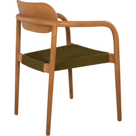 ΠΟΛΥΘΡΟΝΑ OSLO HM9636.05 ΞΥΛΟ TEAK ΦΥΣΙΚΟ & ΣΧΟΙΝΙ--B’ΔΙΑΛΟΓΗΣ 55x54x80Yεκ.