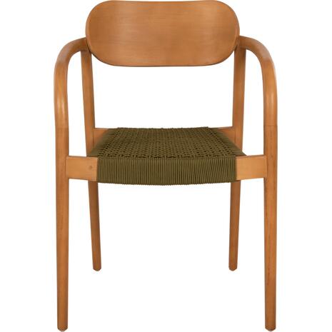 ΠΟΛΥΘΡΟΝΑ OSLO HM9636.05 ΞΥΛΟ TEAK ΦΥΣΙΚΟ & ΣΧΟΙΝΙ--B’ΔΙΑΛΟΓΗΣ 55x54x80Yεκ.