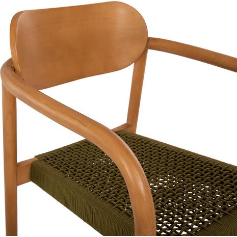ΠΟΛΥΘΡΟΝΑ OSLO HM9636.05 ΞΥΛΟ TEAK ΦΥΣΙΚΟ & ΣΧΟΙΝΙ--B’ΔΙΑΛΟΓΗΣ 55x54x80Yεκ.