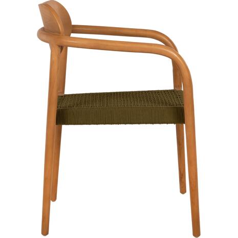 ΠΟΛΥΘΡΟΝΑ OSLO HM9636.05 ΞΥΛΟ TEAK ΦΥΣΙΚΟ & ΣΧΟΙΝΙ--B’ΔΙΑΛΟΓΗΣ 55x54x80Yεκ.