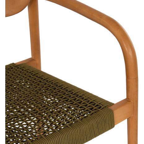 ΠΟΛΥΘΡΟΝΑ OSLO HM9636.05 ΞΥΛΟ TEAK ΦΥΣΙΚΟ & ΣΧΟΙΝΙ--B’ΔΙΑΛΟΓΗΣ 55x54x80Yεκ.