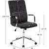 ΚΑΡΕΚΛΑ ΓΡΑΦΕΙΟΥ JOSEF HM1181.04 ΜΑΥΡΟ ΒΕΛΟΥΔΟ-INOX ΒΑΣΗ 58x61x105-113Yεκ. (Μαύρο)