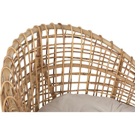 ΠΟΛΥΘΡΟΝΑ ENTO HM9814 RATTAN ΣΕ ΦΥΣΙΚΟ-ΜΠΕΖ ΜΑΞΙΛΑΡΙ 85x75x67Yεκ.