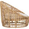ΠΟΛΥΘΡΟΝΑ ENTO HM9814 RATTAN ΣΕ ΦΥΣΙΚΟ-ΜΠΕΖ ΜΑΞΙΛΑΡΙ 85x75x67Yεκ.