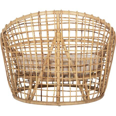 ΠΟΛΥΘΡΟΝΑ ENTO HM9814 RATTAN ΣΕ ΦΥΣΙΚΟ-ΜΠΕΖ ΜΑΞΙΛΑΡΙ 85x75x67Yεκ.