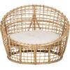 ΠΟΛΥΘΡΟΝΑ ENTO HM9814 RATTAN ΣΕ ΦΥΣΙΚΟ-ΜΠΕΖ ΜΑΞΙΛΑΡΙ 85x75x67Yεκ.