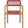 ΠΟΛΥΘΡΟΝΑ CHARLOTTE HM9637.06 ΞΥΛΟ TEAK & ΡΟΖ ΣΧΟΙΝΙ--B'ΔΙΑΛΟΓΗΣ 59x54x83Y εκ.