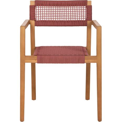 ΠΟΛΥΘΡΟΝΑ CHARLOTTE HM9637.06 ΞΥΛΟ TEAK & ΡΟΖ ΣΧΟΙΝΙ--B'ΔΙΑΛΟΓΗΣ 59x54x83Y εκ.