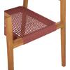 ΠΟΛΥΘΡΟΝΑ CHARLOTTE HM9637.06 ΞΥΛΟ TEAK ΦΥΣΙΚΟ & ΡΟΖ ΣΧΟΙΝΙ 59x54x83Y εκ.