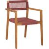 ΠΟΛΥΘΡΟΝΑ CHARLOTTE HM9637.06 ΞΥΛΟ TEAK & ΡΟΖ ΣΧΟΙΝΙ--B'ΔΙΑΛΟΓΗΣ 59x54x83Y εκ.