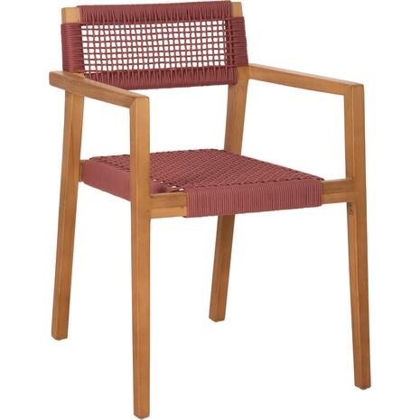 ΠΟΛΥΘΡΟΝΑ CHARLOTTE HM9637.06 ΞΥΛΟ TEAK & ΡΟΖ ΣΧΟΙΝΙ--B'ΔΙΑΛΟΓΗΣ 59x54x83Y εκ.