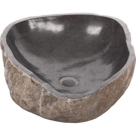 ΝΙΠΤΗΡΑΣ STONE SINK ΛΑΞΕΥΜΕΝΗ ΠΕΤΡΑ ΓΚΡΙ ΑΠΟΧΡΩΣΗ HM4193 55x44x16Υ εκ.