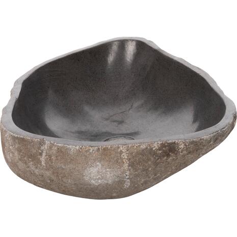 ΝΙΠΤΗΡΑΣ STONE SINK ΛΑΞΕΥΜΕΝΗ ΠΕΤΡΑ ΓΚΡΙ ΑΠΟΧΡΩΣΗ HM4193 55x44x16Υ εκ.