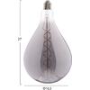 ΛΑΜΠΤΗΡΑΣ LED FILAMENT 8W E27 3000K SMOKE COLOR DIMMABLE  HM4052.03