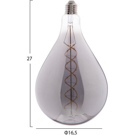 ΛΑΜΠΤΗΡΑΣ LED FILAMENT 8W E27 3000K SMOKE COLOR DIMMABLE  HM4052.03