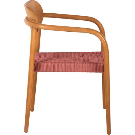 ΠΟΛΥΘΡΟΝΑ OSLO HM9636.06 ΞΥΛΟ TEAK ΦΥΣΙΚΟ & ΣΧΟΙΝΙ--B’ΔΙΑΛΟΓΗΣ 55x54x80Yεκ.