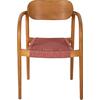ΠΟΛΥΘΡΟΝΑ OSLO HM9636.06 ΞΥΛΟ TEAK ΦΥΣΙΚΟ & ΡΟΖ ΣΧΟΙΝΙ 55x54x80Yεκ.