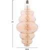 ΛΑΜΠΤΗΡΑΣ LED FILAMENT 8W E27 3000K GOLD COLOR DIMMABLE  HM4056.02