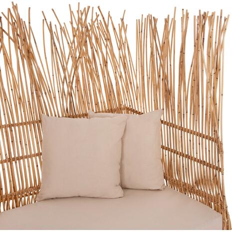 ΚΑΝΑΠΕΣ ΕΞ. ΧΩΡΟΥ ZEPHYR HM5988 ΚΑΛΑΜΙΑ RATTAN ΦΥΣΙΚΟ-ΜΠΕΖ ΜΑΞΙΛΑΡΙΑ 200x120x142Yεκ.