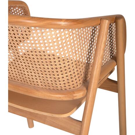 ΠΟΛΥΘΡΟΝΑ KENLEE HM9872 ΦΡΑΞΙΝΟΣ ΚΑΙ ΦΥΣΙΚΟ RATTAN RATTAN ΣΕ ΦΥΣΙΚΟ 57,5x55x81Yεκ.