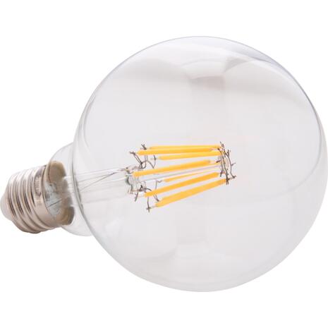 ΛΑΜΠΤΗΡΑΣ GLOBO LED FILAMENT 8W E27 2700K ΔΙΑΦΑΝΟΣ DIMMABLE HM4050.01